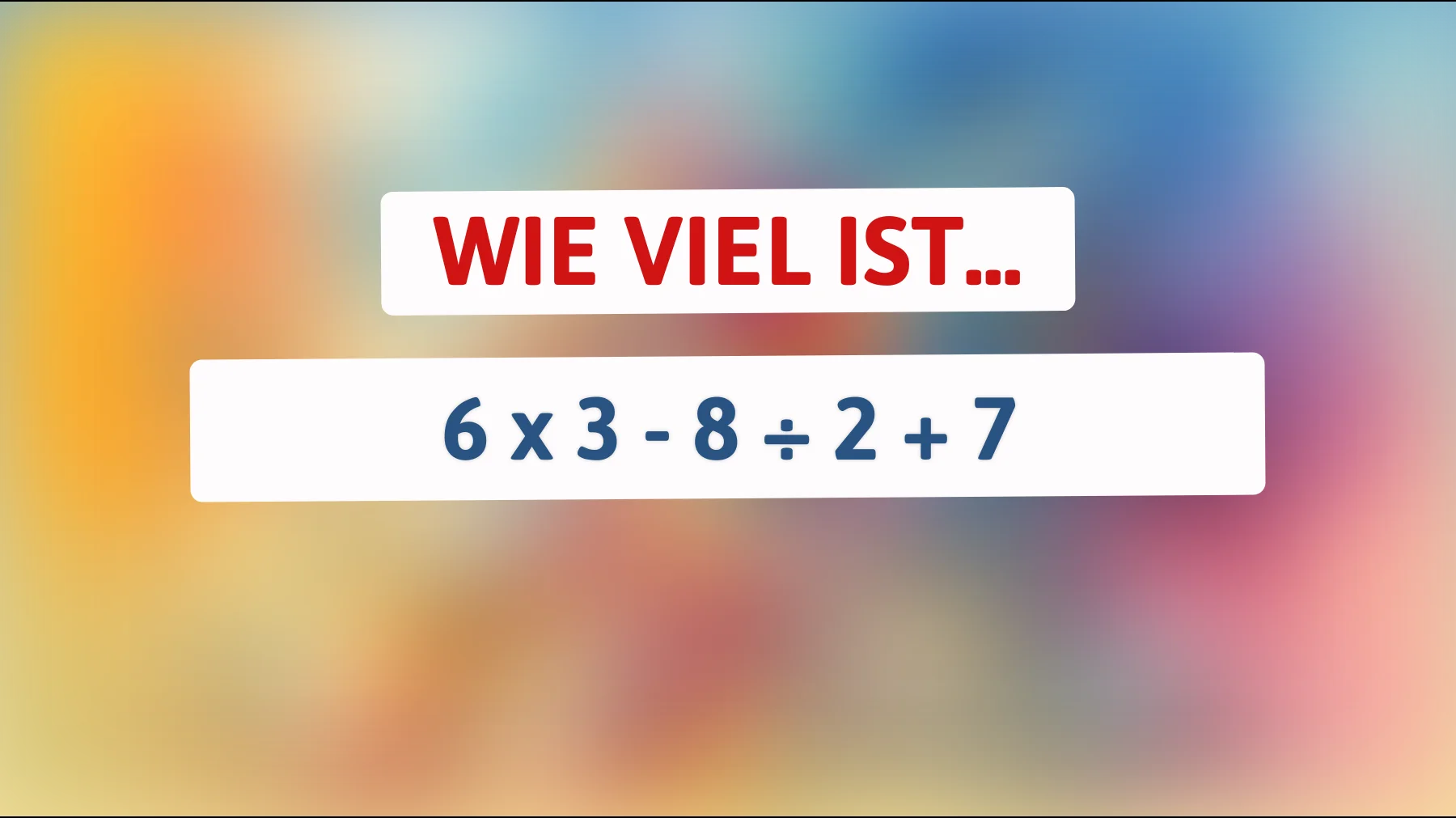 Kannst du das knifflige Mathematik-Rätsel durchschauen? Nur die klügsten Köpfe kommen zur richtigen Lösung!"