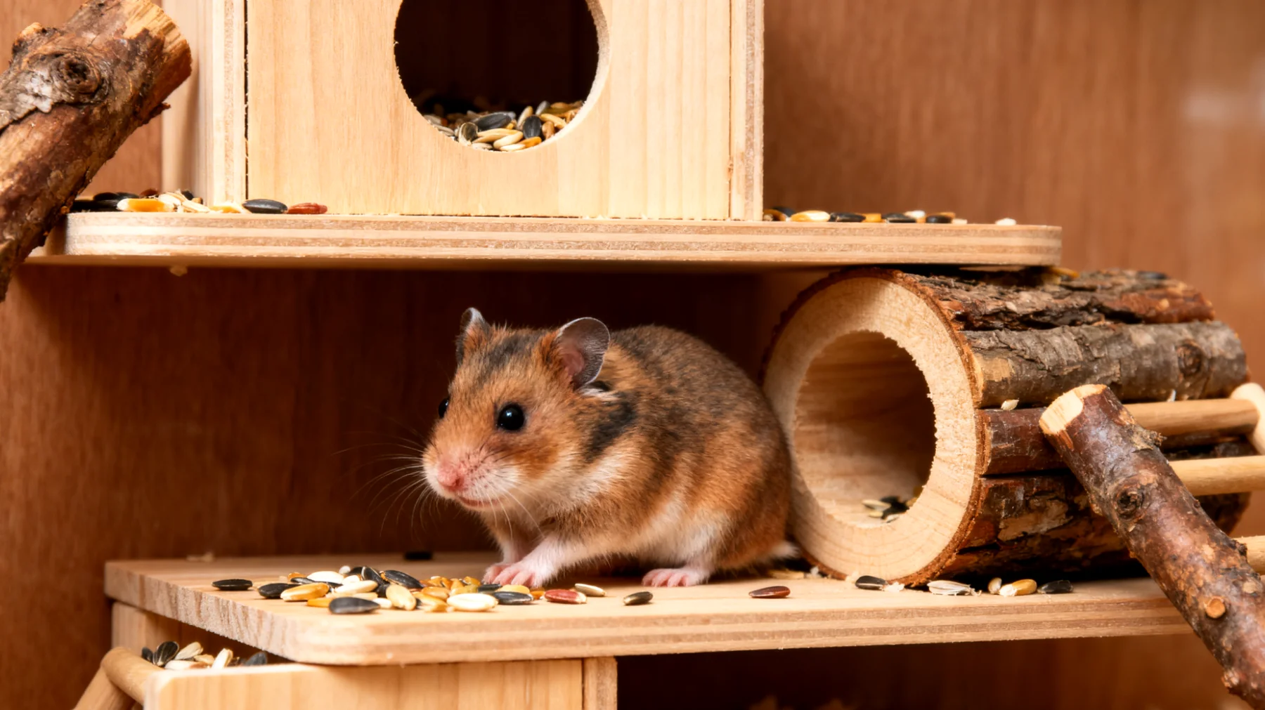 Hamster benötigen artgerechte Beschäftigung und mentale Stimulation, um Langeweile und Verhaltensstörungen vorzubeugen, da sie von Natur aus aktive und neugierige Tiere sind"