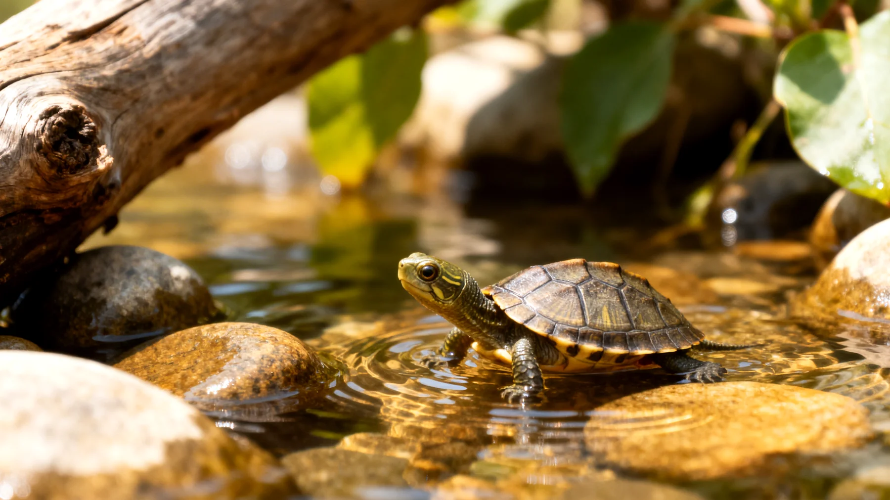 Junge Schildkröten benötigen altersgerechte Beschäftigungsmöglichkeiten, die ihre natürlichen Instinkte fördern und gleichzeitig Langeweile und Entwicklungsstörungen vorbeugen"